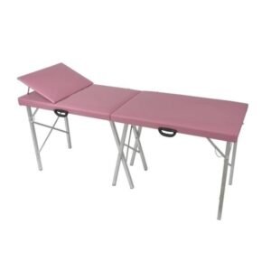 Maca Portátil Reclinável 200Kg Rosa Dobrável