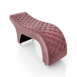 Maca Estofada Classic Capitonê - 80x60x190cm - Veludo Rose